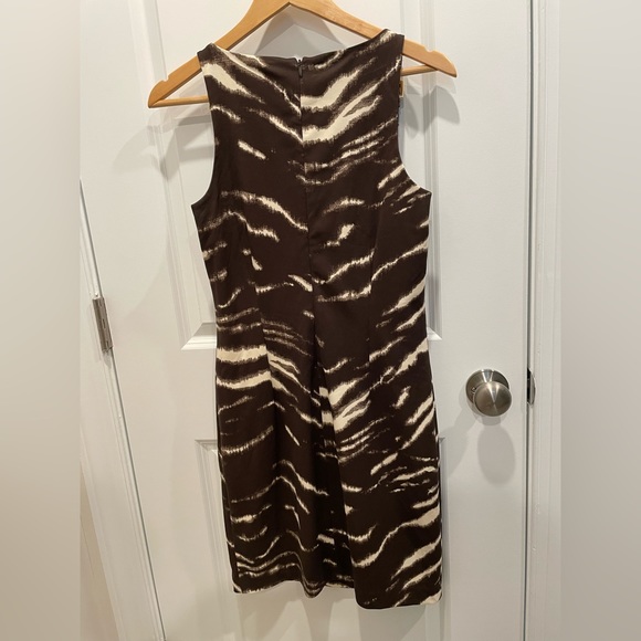 Michael Kors Brown Zebra Print Dress Sz S - Picture 5 of 6